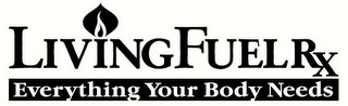 LIVING FUEL RX EVERYTHING YOUR BODY NEEDS OPTIMIZED SUPERFOOD MEAL REPLACEMENT FOR MAXIMUM DAILY NUTRITION logo
