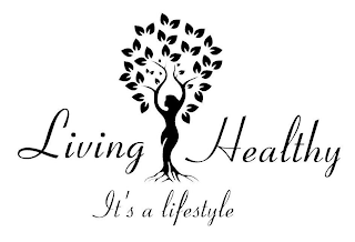 LIVING HEALTHY IT'S A LIFESTYLE logo