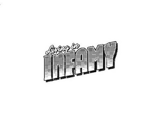LIVING IN INFAMY logo