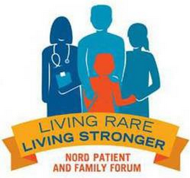 LIVING RARE LIVING STRONGER NORD PATIENT AND FAMILY FORUM logo
