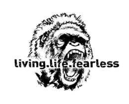 LIVING.LIFE.FEARLESS logo