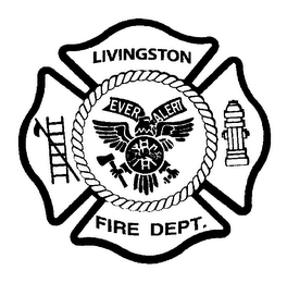 LIVINGSTON FIRE DEPT. EVER ALERT logo