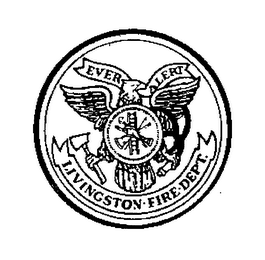 LIVINGSTON FIRE DEPT. EVER ALERT logo