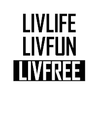 LIVLIFE LIVFUN LIVFREE logo