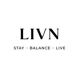 LIVN STAY · BALANCE · LIVE logo