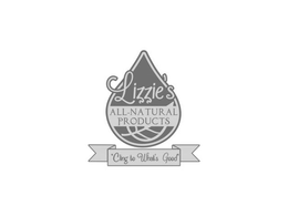 LIZZIE'S ALL NATURAL PRODUCTS "CLING TO WHAT'S GOOD" logo