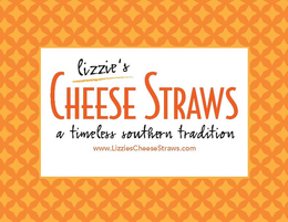 LIZZIE'S CHEESE STRAWS A TIMELESS SOUTHERN TRADITION WWW.LIZZIESCHEESESTRAWS.COM logo