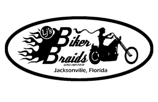 LJ'S BIKER BRAIDS UNLIMITED JACKSONVILLE, FLORIDA logo