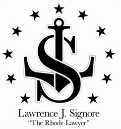 LJS LAWRENCE J. SIGNORE "THE RHODE LAWYER" logo