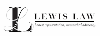 LL LEWIS LAW HONEST REPRESENTATION, UNMATCHED ADVOCACY. logo
