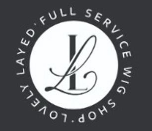 LL LOVELY LAYED · FULL SERVICE WIG SHOP logo