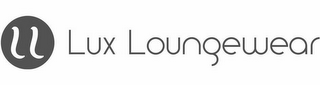 LL LUX LOUNGEWEAR logo