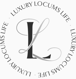 LL • LUXURY LOCUMS LIFE • LUXURY LOCUMS LIFE • LUXURY LOCUMS LIFE logo