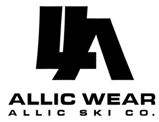 LLA ALLIC WEAR ALLIC SKI CO. logo