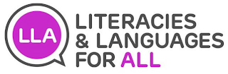 LLA LITERACIES & LANGUAGES FOR ALL logo