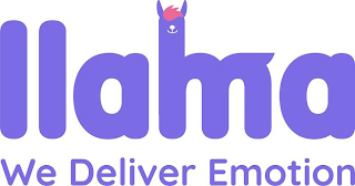 LLAMA WE DELIVER EMOTION logo