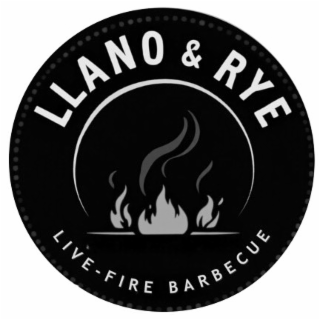 LLANO & RYE LIVE-FIRE BARBECUE logo
