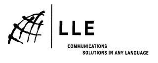 LLE COMMUNICATIONS SOLUTIONS IN ANY LANGUAGE logo