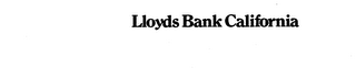 LLOYDS BANK CALIFORNIA logo