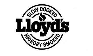 LLOYD'S SLOW COOKED HICKORY SMOKED logo