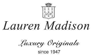 LM LAUREN MADISON LUXURY ORIGINALS SINCE 1947 logo