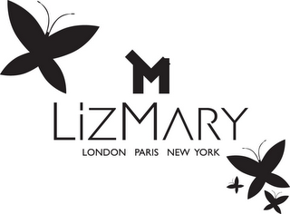 LM LIZMARY LONDON PARIS NEW YORK logo