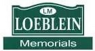 LM LOEBLEIN MEMORIALS logo