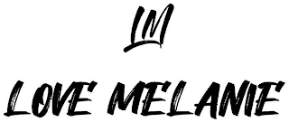 LM LOVE MELANIE logo