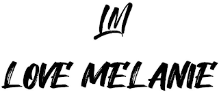 LM LOVE MELANIE logo