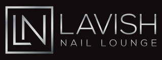 LN LAVISH NAIL LOUNGE logo