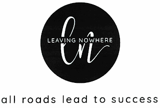 LN LEAVING NOWHERE ALL ROADS LEAD TO SUCCESS logo