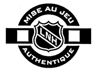 LNH MISE AU JEU AUTHENTIQUE logo