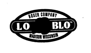 LO - BLO BOXER COMPANY MADISON WISCONSIN logo