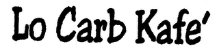 LO CARB KAFE' logo
