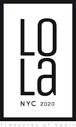 LO LA NYC 2020 TREASURES OF SPAIN logo