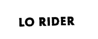 LO RIDER logo