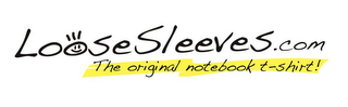 LO SESLEEVES.COM THE ORIGINAL NOTEBOOK T-SHIRT! logo