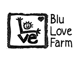 LO VE BLU LOVE FARM logo