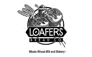 LOAFERS BREAD CO. WHOLE WHEAT MILL AND BAKERY logo