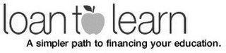 LOAN TO LEARN A SIMPLER PATH TO FINANCING YOUR EDUCATION. logo
