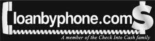 LOANBYPHONE.COM A MEMBER OF THE CHECK INTO CASH FAMILY logo