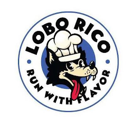 LOBO RICO · RUN WITH FLAVOR · logo