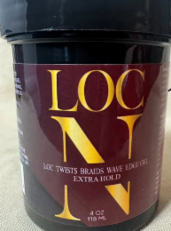 LOC N HAIR GEL LOC TWIST BRAIDS WAVE EDGE GEL logo