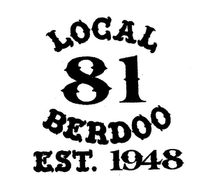 LOCAL 81 BERDOO EST. 1948 logo