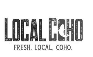 LOCAL COHO FRESH. LOCAL. COHO. logo