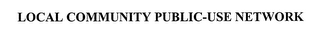 LOCAL COMMUNITY PUBLIC-USE NETWORK logo