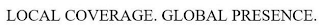 LOCAL COVERAGE. GLOBAL PRESENCE. logo