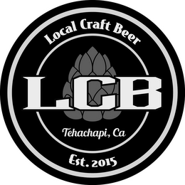 LOCAL CRAFT BEER LCB TEHACHAPI CA EST. 2015 logo