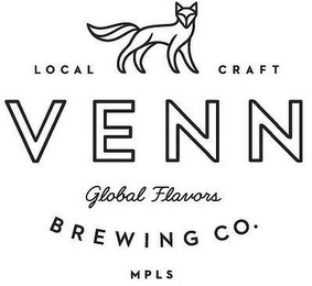 LOCAL CRAFT VENN GLOBAL FLAVORS BREWINGCO. MPLS logo