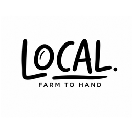 LOCAL. FARM TO HAND logo